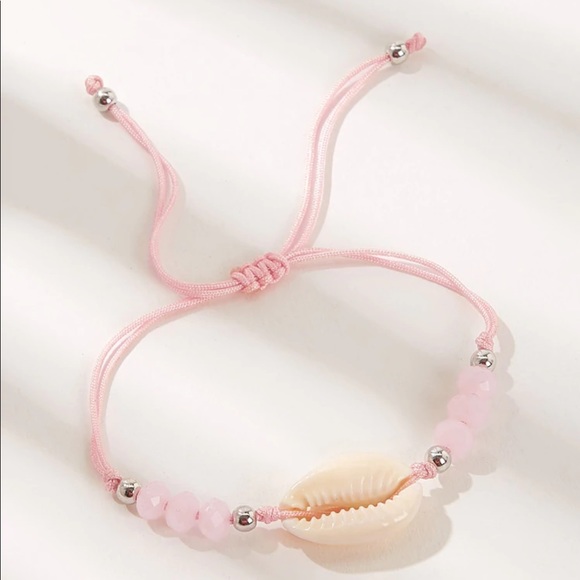 Brandy Melville Jewelry - LAST SET Pale Pink Cowrie Shell Bracelet